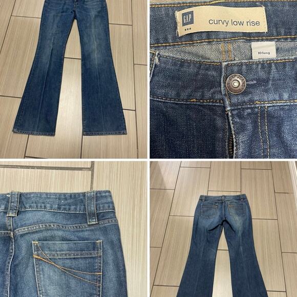 y2k grunge streetwear Gap curvy low rise bootcut jeans womens 10L rodeo western - Picture 1 of 12